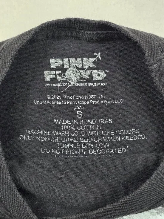 Pink Floyd The Dark Side Of The Moon Black Graphic T-Shirt Womens Small - Picture 2 of 4